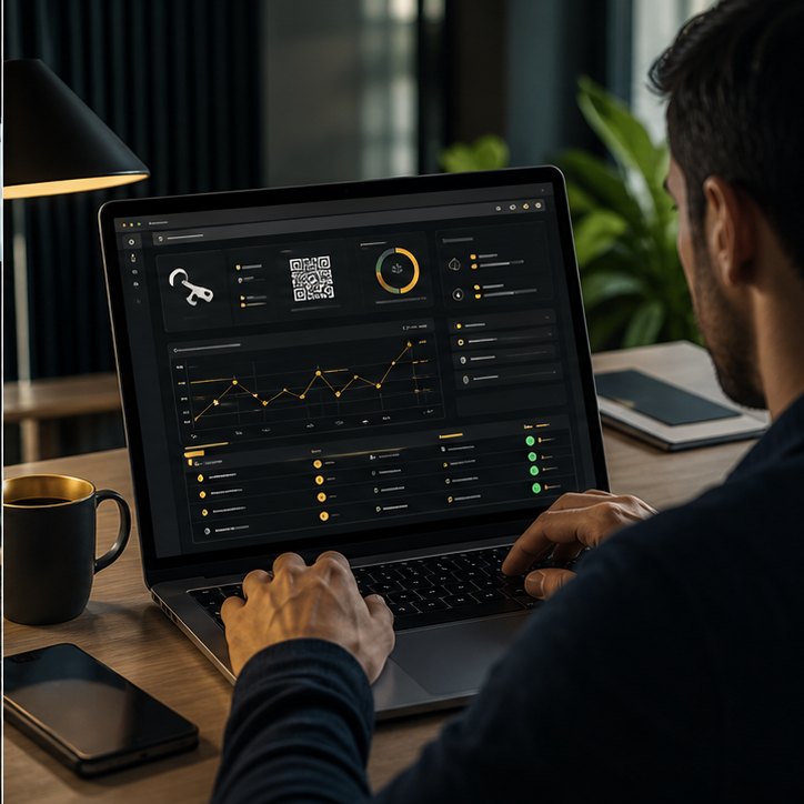 Operator using Obeil dashboard for keys and delivery history